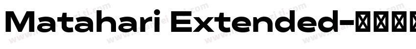 Matahari Extended字体转换